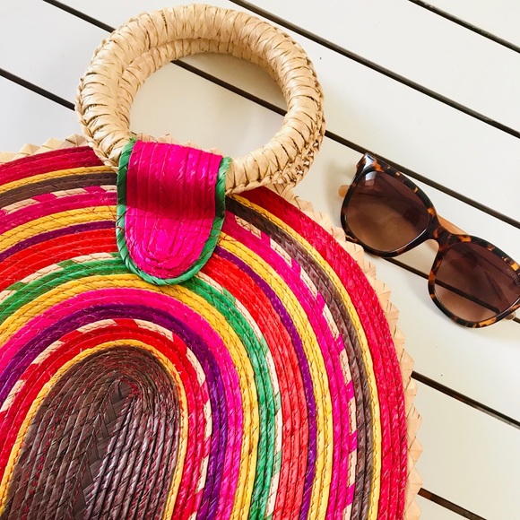 🦜 TROPICAL HAND WOVEN Bag 🌴 - Picture 2 of 4